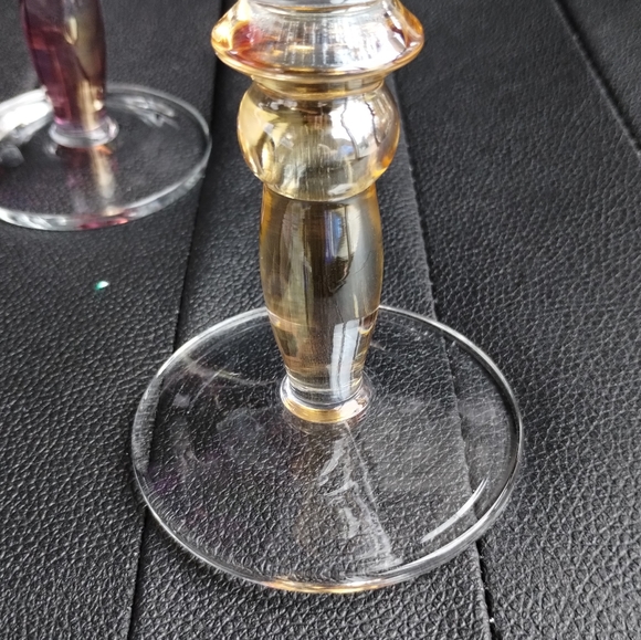 Two Vintage Pottery Barn Bubble Glass Wine Goblets - Picture 7 of 7